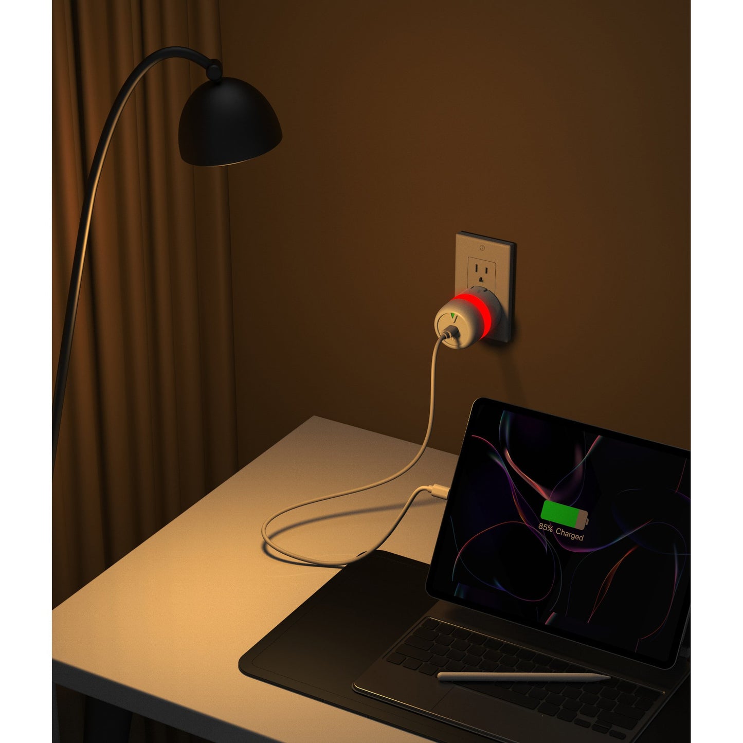 1- ViziCharge™ USB-C Wall Charger with ViziRing™