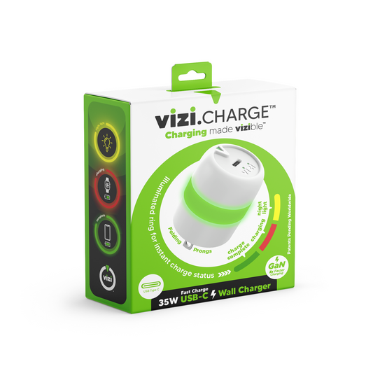 1- ViziCharge™ USB-C Wall Charger with ViziRing™